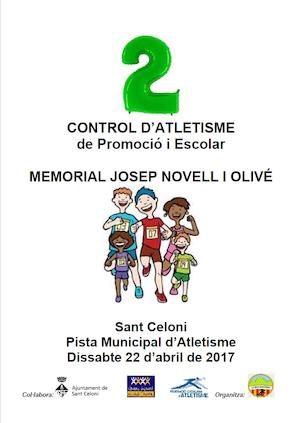 control d'hivern atletisme escolar - Memorial Josep Novell