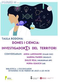 Cartell taula rodona Dones i ciència