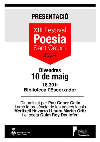 Presentaci Festival de Poesia