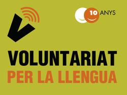 logo voluntariat per la llengua