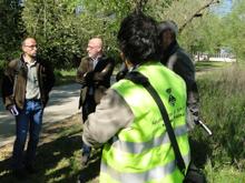 Tècnics vinculats a l'obra s'han reunit aquest matí amb tècnics municipals acompanyats de l'alcalde en el terreny on es construirà l'escola